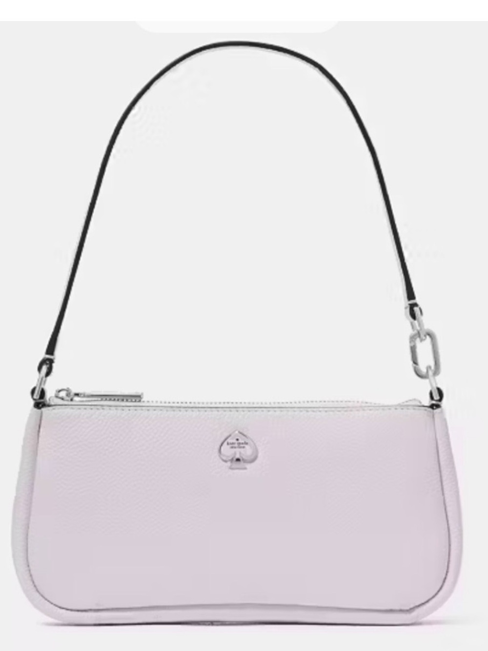 kate spade NWT Kayla Light Lilac Pebbled Leather Clutch or Crossbody MSRP $189 - Picture 3 of 11